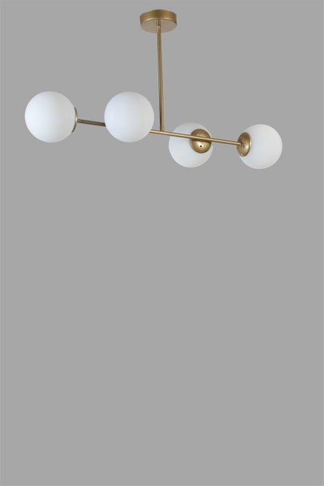Opviq Lámpara de Araña Yeni Favori de 4 Luces en Dorado y Blanco Opviq Lámpara de Araña Yeni Favori de 4 Luces en Dorado y Blanco